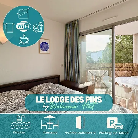 Le Des Pins, Terrasse & Piscine En Pinede バラルック・レ・バン